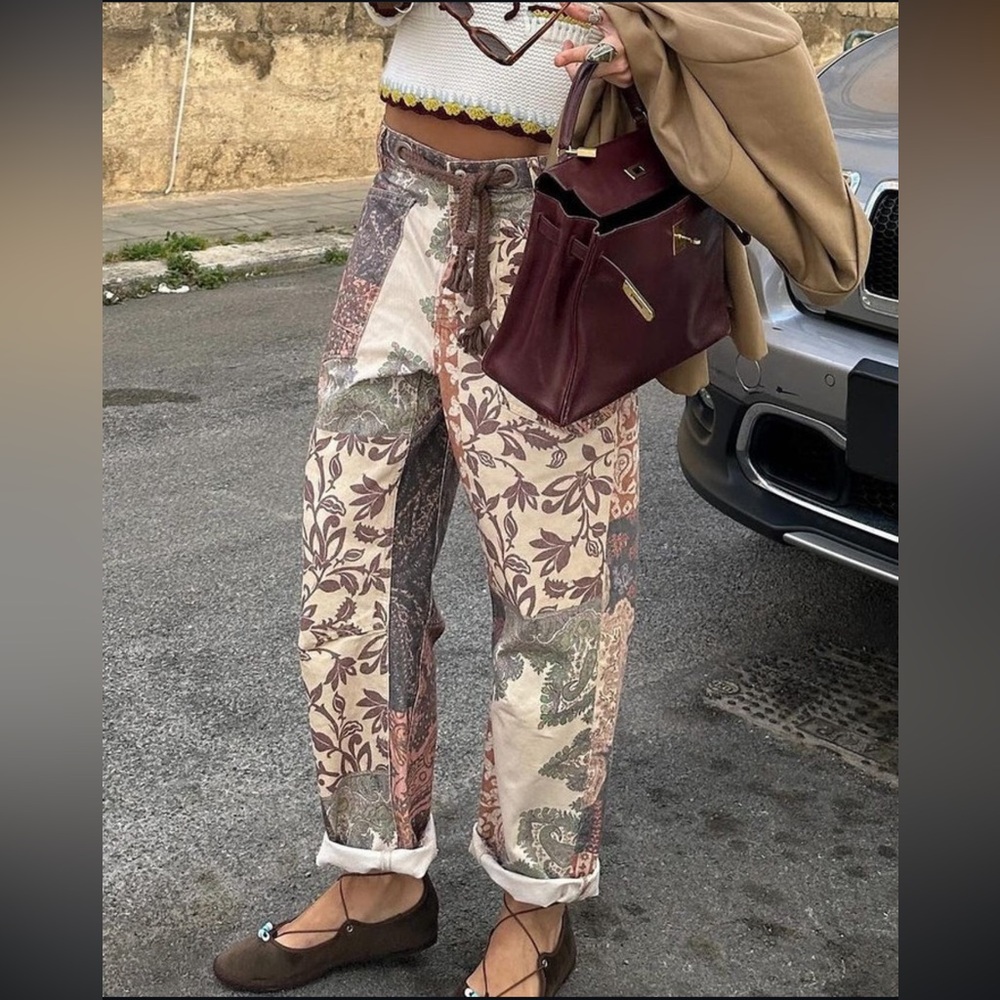 We The Free Patchwork Moxie Barrel Jeans - Picture 5 of 7